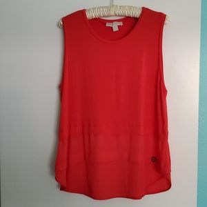 Michael Kors tank top with sheer inset on bottom